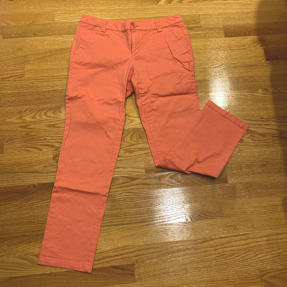 Coral khakis from Gap